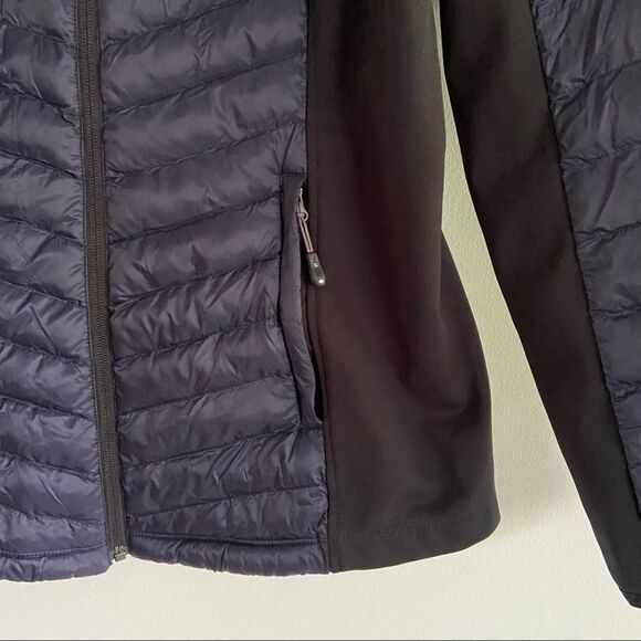 32 Degrees Heat Mixed Media Jacket Navy Size Small - Picture 2 of 5